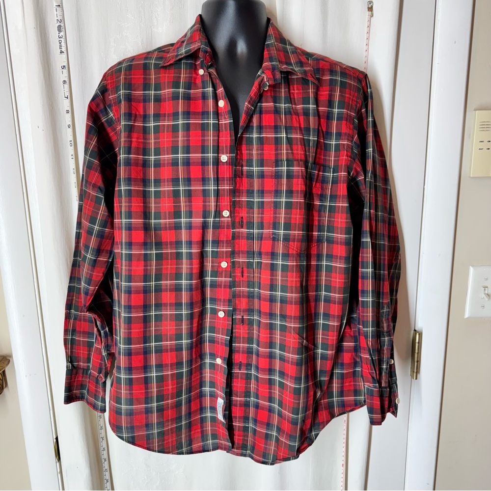 Vintage J. McLaughlin Men's Plaid Shirt